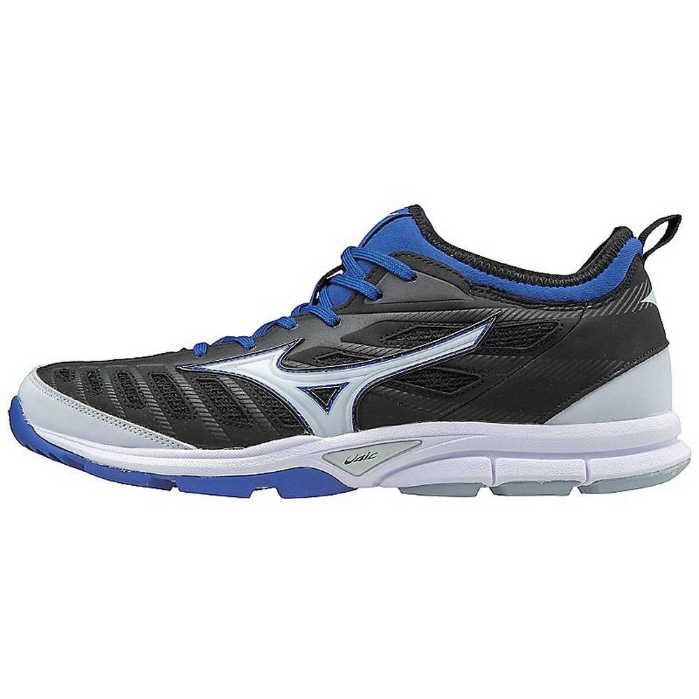 Tenis Baseball Mizuno Player’s Trainer 2 Turf - Homem - Pretas/Azul Marinho - AGNFK4768